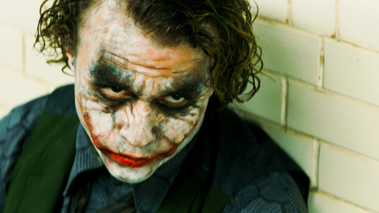 Coringa em "Batman: O Cavaleiro das Trevas (2008)" (Warner Bros. Entertainment Inc.)