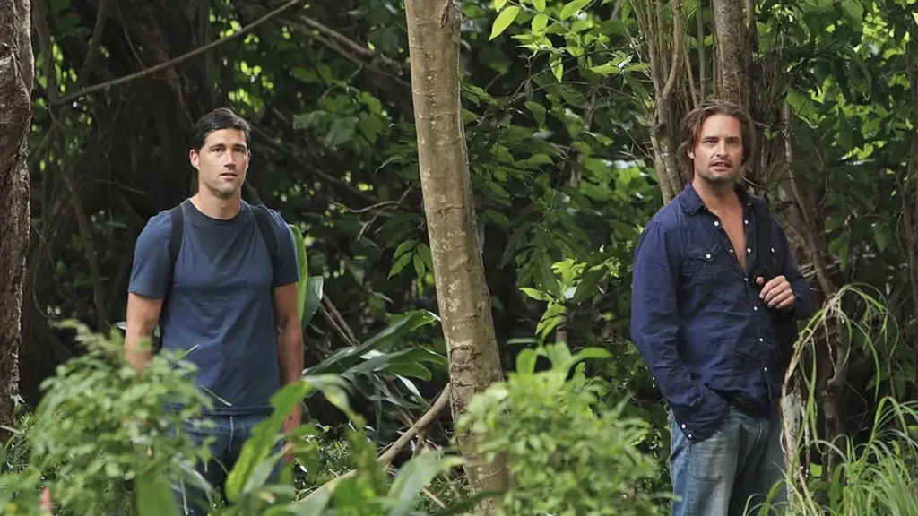 Matthew Fox e Josh Holloway em Lost
