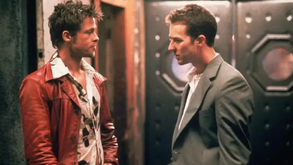 Brad Pitt e Edward Norton em “Clube da Luta” (20th Century Fox)