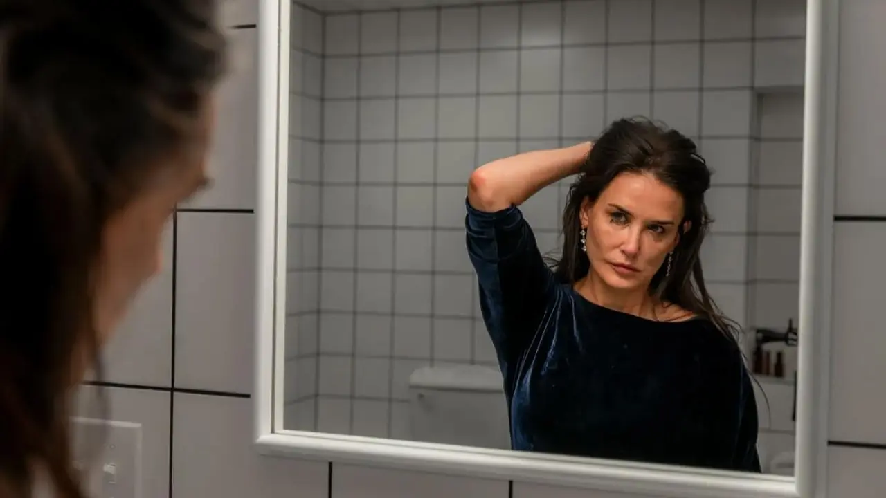 Demi Moore em "A Substância" (Mubi)