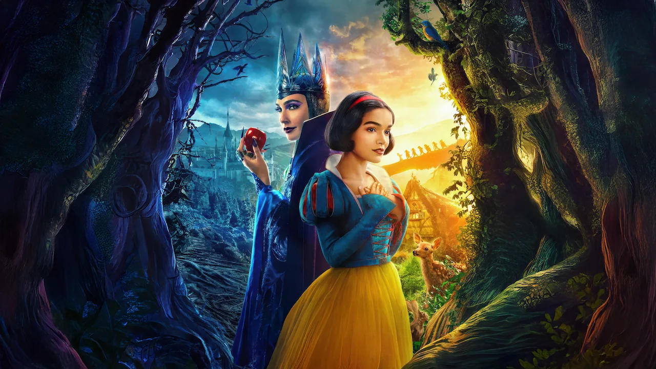 Rachel Zegler e Gal Gadot em "Branca de Neve" (Foto: Disney)