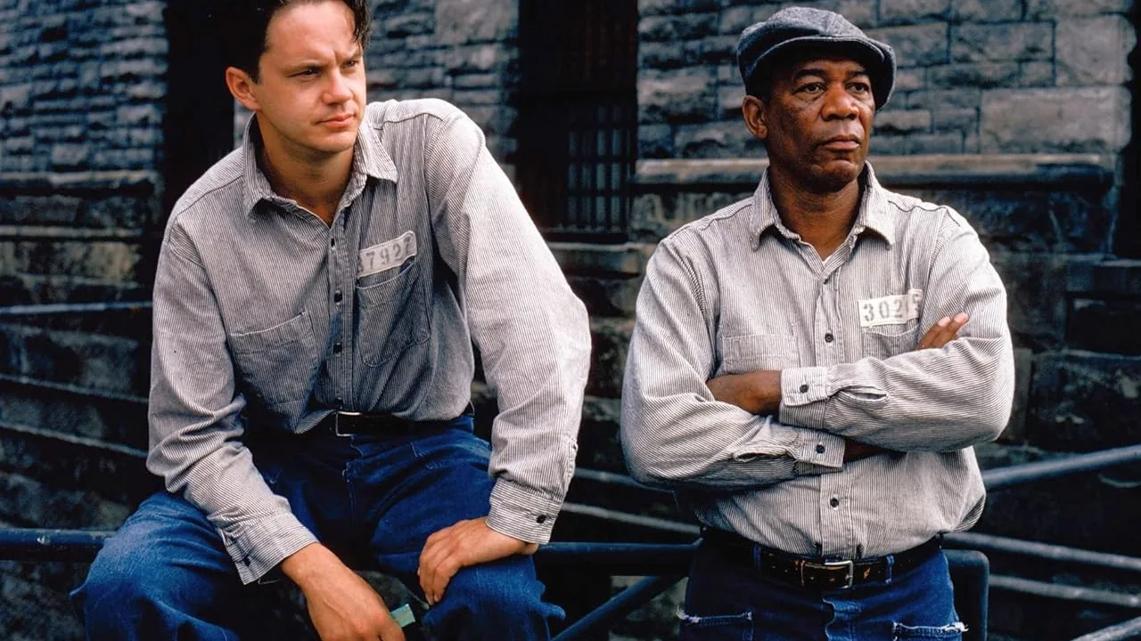 Morgan Freeman e Tim Robbins em "Um Sonho de Liberdade" (Columbia Pictures, Castle Rock Entertainment)