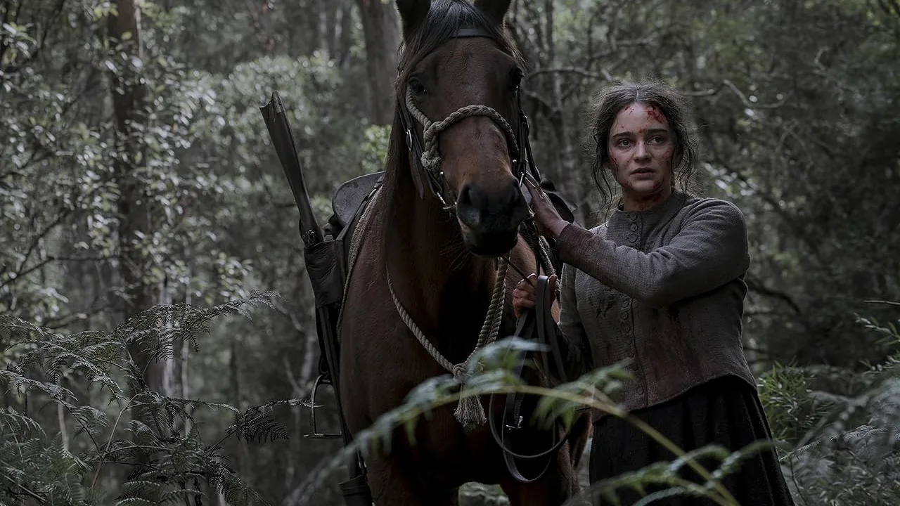 Aisling Franciosi em "The Nightingale" (IFC Films)