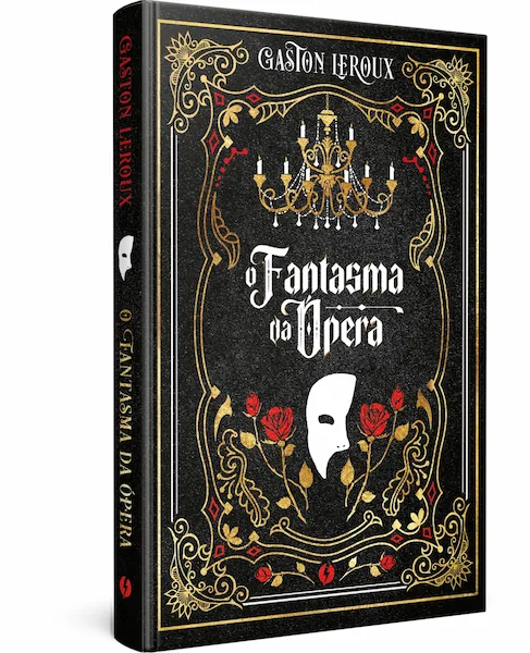Capa do livro "O Fantasma da Ópera", de Gaston Leroux