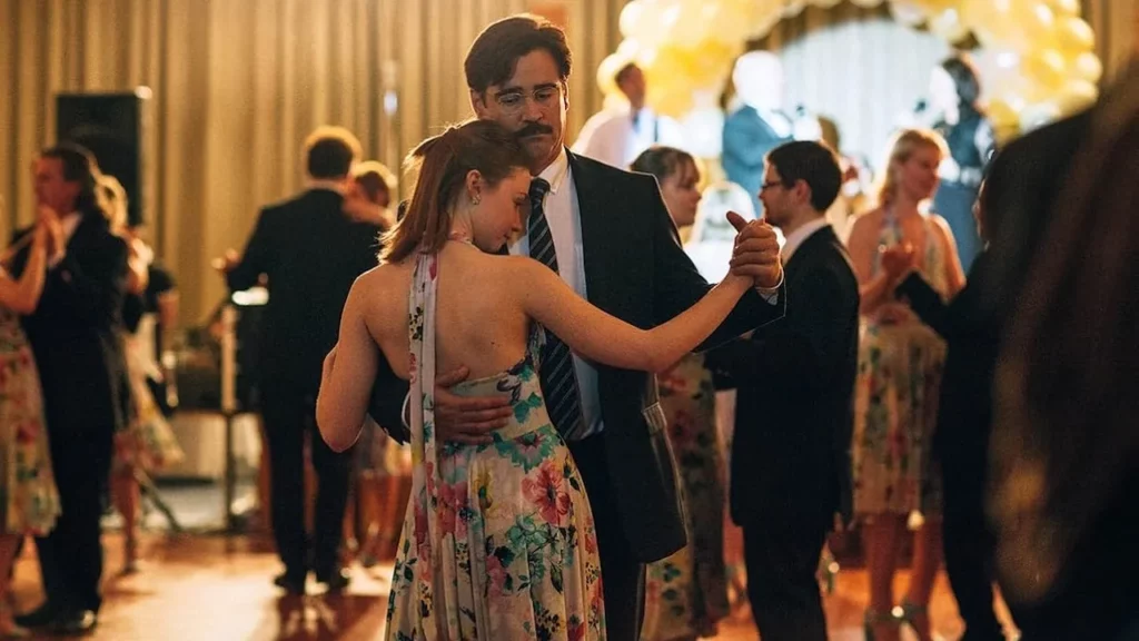 Colin Farrell e Jessica Barden em "O Lagosta" (A24)