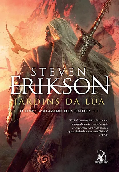Capa do livro "Jardins da lua", de Steven Erikson