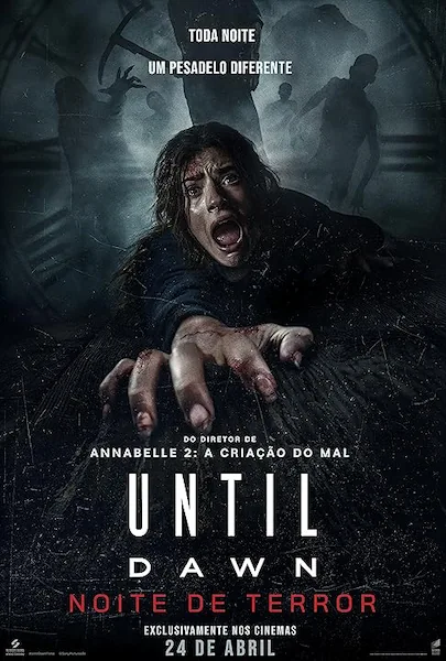 poster-until-dawn-noite-de-terror Pôster do filme "Until Dawn - Noite de Terror" (2025)