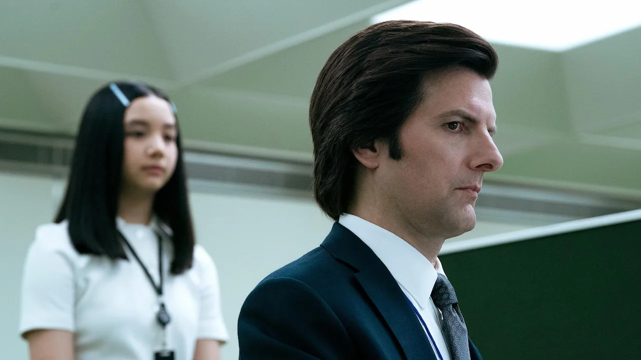Adam Scott e Sarah Bock em "Ruptura" (Foto: Reprodução)