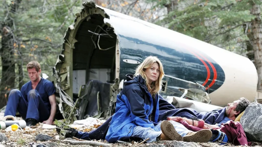 Acidente de avião na série "Grey's Anatomy" (Foto: Reprodução)