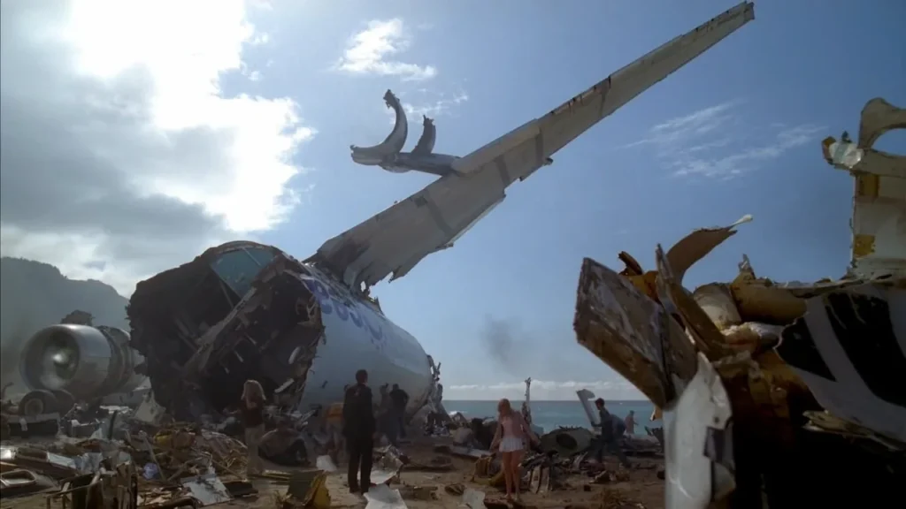 Destroços do avião de "Lost" (Imagem: Reprodução)