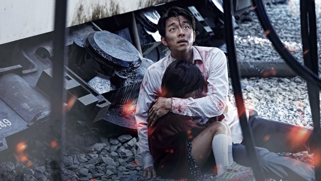 Kim Su-an e Gong Yoo em "Invasão Zumbi" (RedPeter Film)