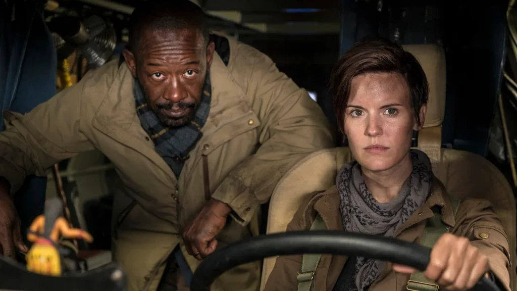 Lennie James e Maggie Grace em "Fear the Walking Dead" (AMC)