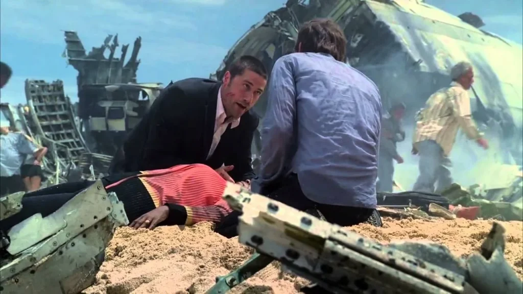 Cena do episódio piloto de "Lost" (Imagem: Reprodução)